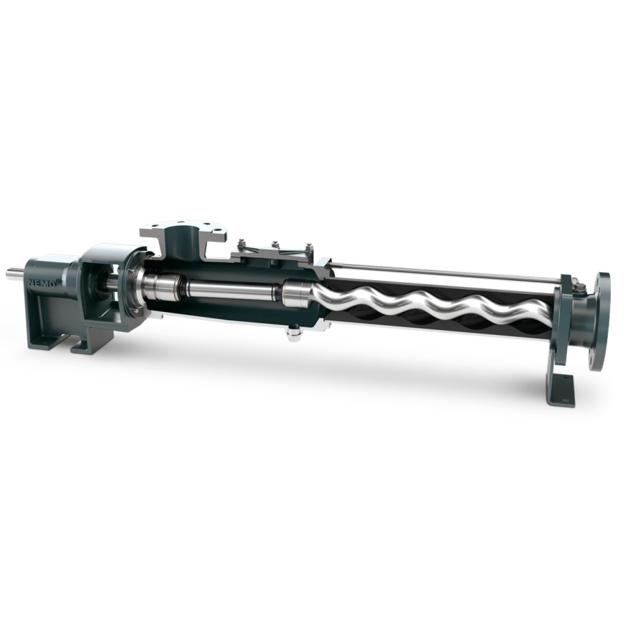 Винтовой насос NETZSCH NEMO серии SY с подшипниковой стойкой и голым валом