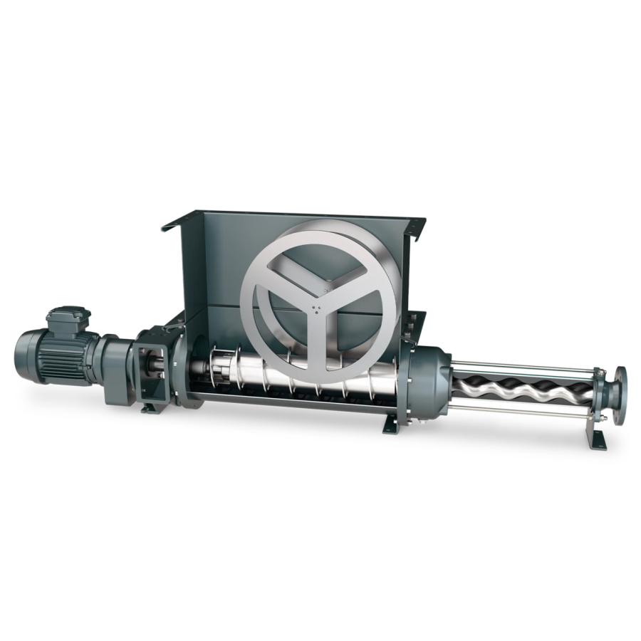 Винтовой насос NETZSCH NEMO серии BF с бункером и устройством aBP-Module